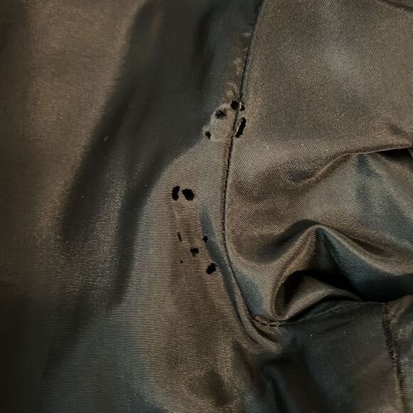 Sterling Stall Sport‎ Wool Blend Leather Collar Black/White Blazer Size 14P - Picture 15 of 16